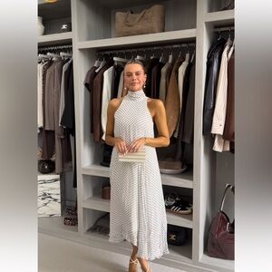 ZARA POLKA DOT HALTER DRESS ZW COLLECTION